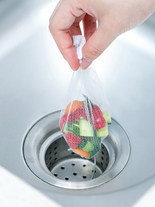 Sink Filter Mesh Kitchen Trash Bag Prevent The Sink From Clogging Filter Bag For Bathroom Strainer Bag Disposable Garbage Bag