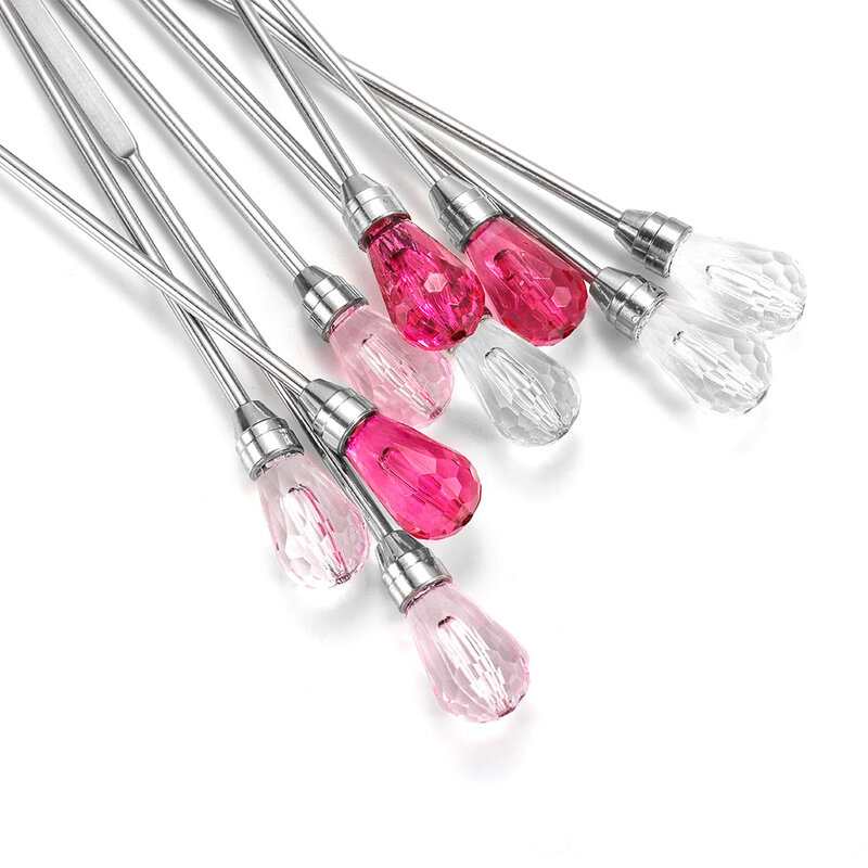 6 pinze rosa stile kit di strumenti per la creazione di gioielli Mix ago cucchiaio strumento pinza a naso tondo pinzette laterali per fare fai da te