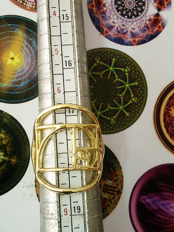 Fibonacci Gouden Ratio Ring Gratis Aan Te Passen Maat Verzilverd Mode Wetenschap Heilige Geometrie Sieraden Voor Vrouwen