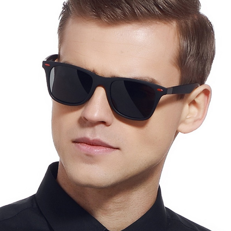 ZUEE Kacamata Hitam Terpolarisasi Klasik Kacamata Surya Bingkai Persegi Berkendara Kacamata Pria Wanita Pria UV400 Gafas De Sol
