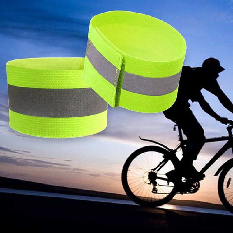 Bandas reflectantes de alta visibilidad para correr, ciclismo, brazos y tobillos High Vis 1 par (2 uds.)