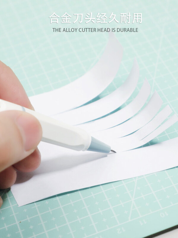 Ins branco caneta faca para diário notebook bonito papel faca a4 conjunto de placa corte faca utilitário ali express caixa cortador