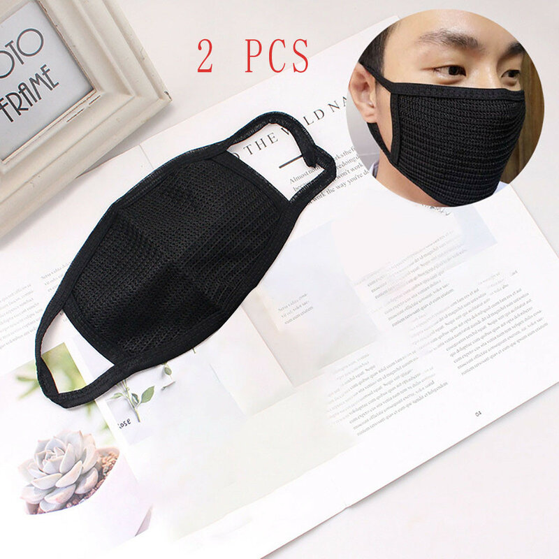 2 pièces Anti-poussière réutilisable masque facial mascarillas coton couverture pour homme et femme poussière et nez réutilisable pour homme femme en stock