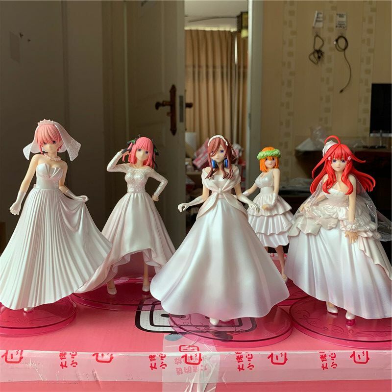 خمسة أجزاء العروس ناكانو نينو ناكانو ميكو اليابانية شخصيات كرتونية نموذج سطح المكتب الحلي المقتنيات نموذج اللعب أنيمي اللعب هدية