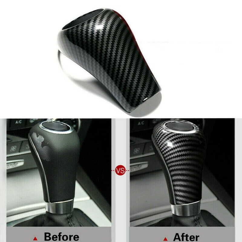 Carbon Fiber Gear Shift Knob Cover for Mercedes-Benz W204 W212 a C E G GLS Class