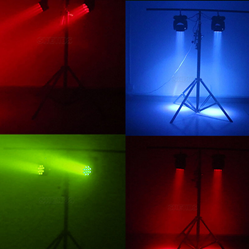 DJ Lyre DMX światło sceniczne LED lampa LED z ruchomą głowicą wiązki 12x12W RGBW profesjonalna scena DJ Mini LED 10W Spot Beam Home SHEHDS