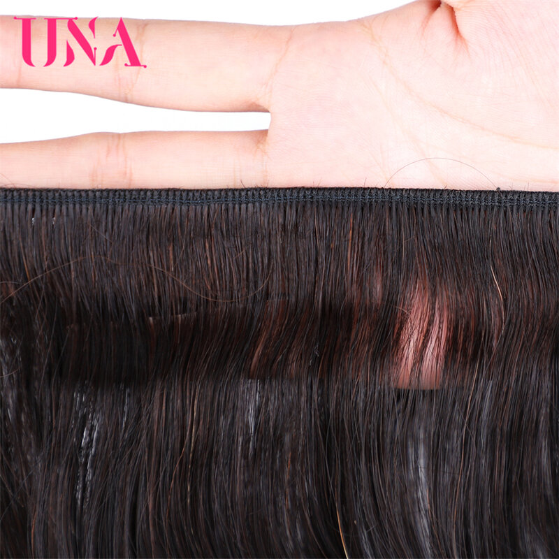 [UNA] onda naturale 6A basso rapporto 8 "-28" tessuto indiano dei capelli di Remy 3 pacchi affare trama naturale dei capelli fasci di capelli umani 100g