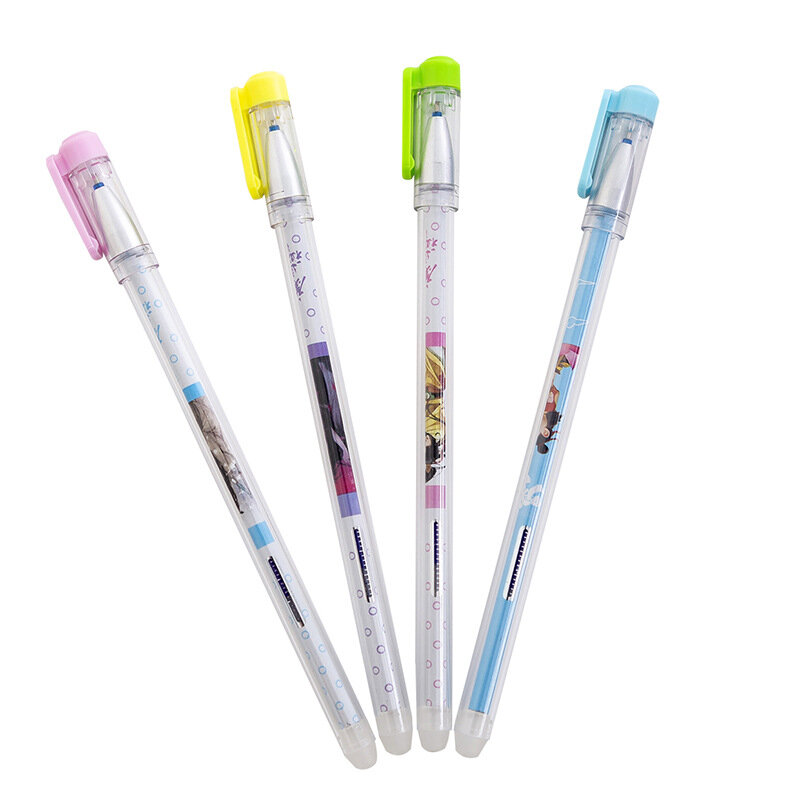 1 шт. креативная стираемая ручка карамельного цвета трение Yi Ca прозрачный стержень Ke Ca Bi Blue Core качественные ученики с Ca Tou оптовая продажа