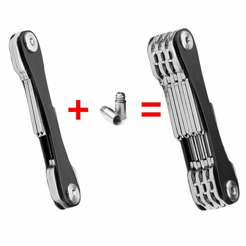 EDC dompet tempat kunci pintar, gantungan kunci pintu logam untuk kunci mobil, alat saku, Hosekeeper logam, pengatur kunci kompak