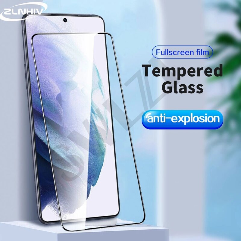 ZLNHIV-Protecteur d'écran de téléphone 9H, film de protection en verre trempé, pour Samsung Galaxy s20 s21 FE 5G ultra plus