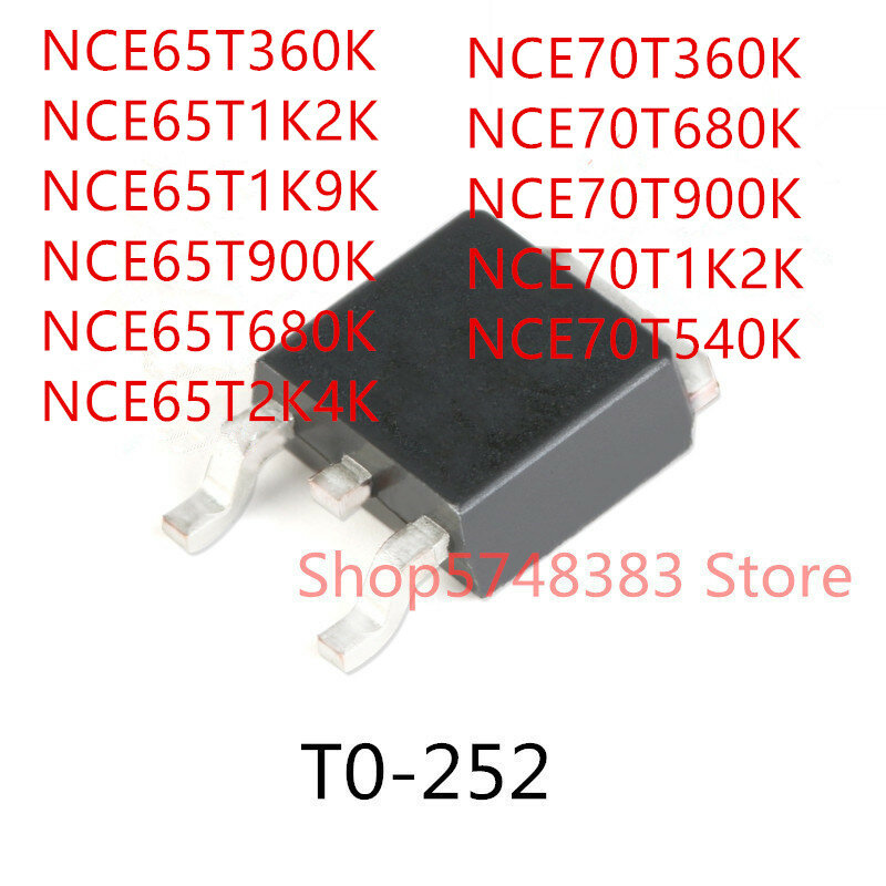 10 Uds. De NCE65T360K, NCE65T1K2K, NCE65T1K9K, NCE65T900K, NCE65T680K, NCE65T2K4K, NCE70T360K, NCE70T680K, NCE70T900K, NCE70T1K2K