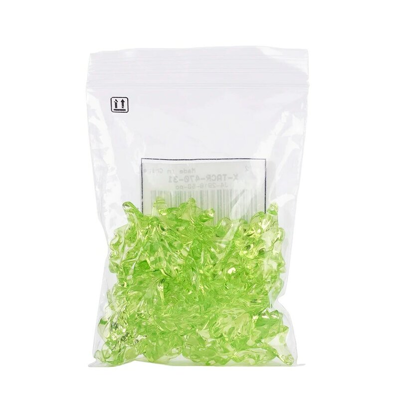 50pcs Transparent Acrylic Leaf Pendants  Dangle Charms Light Green for Jewelry Making DIY Necklace Earrings Supplies