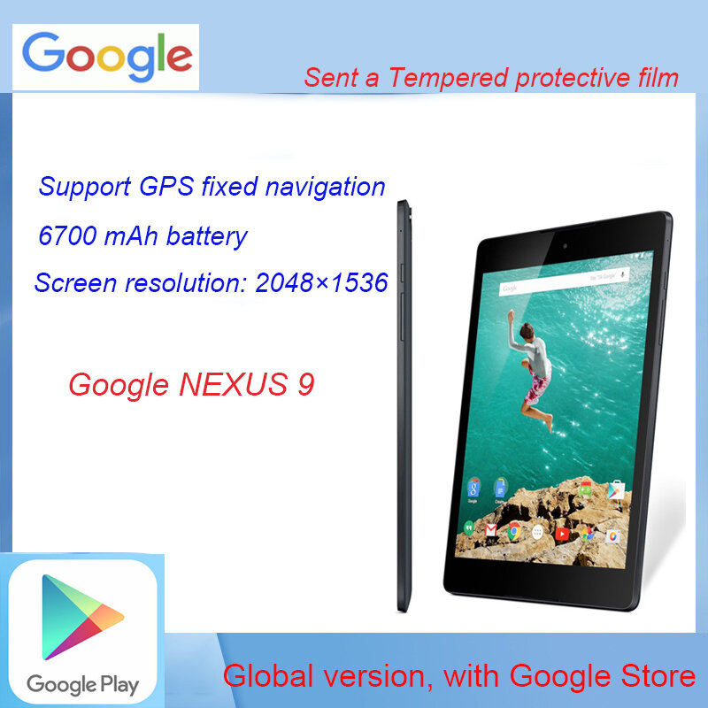 Google NEXUS 9 안드로이드 태블릿, 비즈니스 용, 8.9 인치, 2K HD IPS, 치킨 태블릿 PC