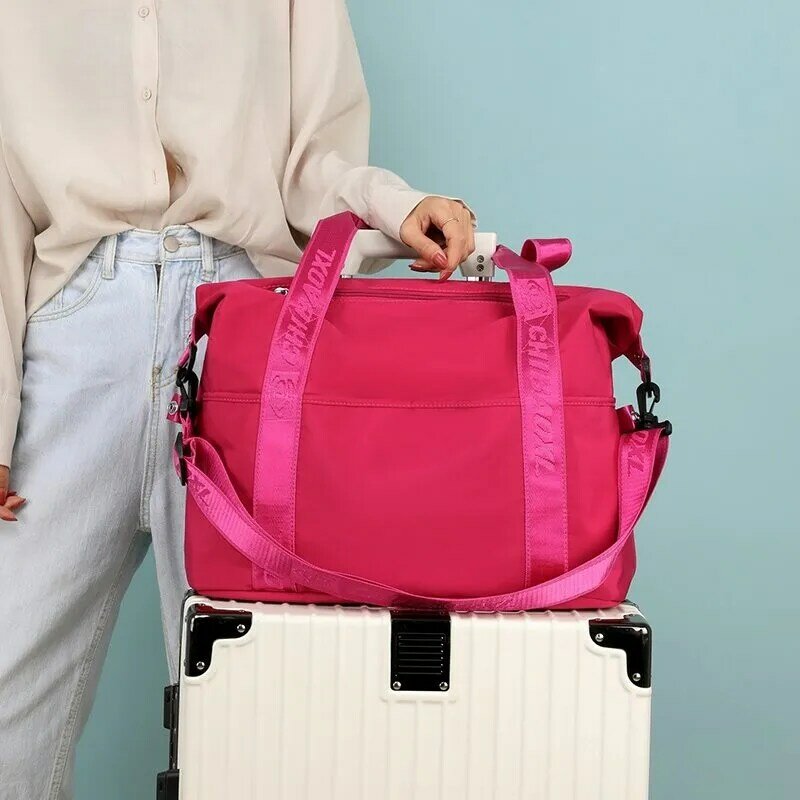 여름 새로운 대용량 여행 가방, 스포츠 체육관 패션 여성 캐빈 가방