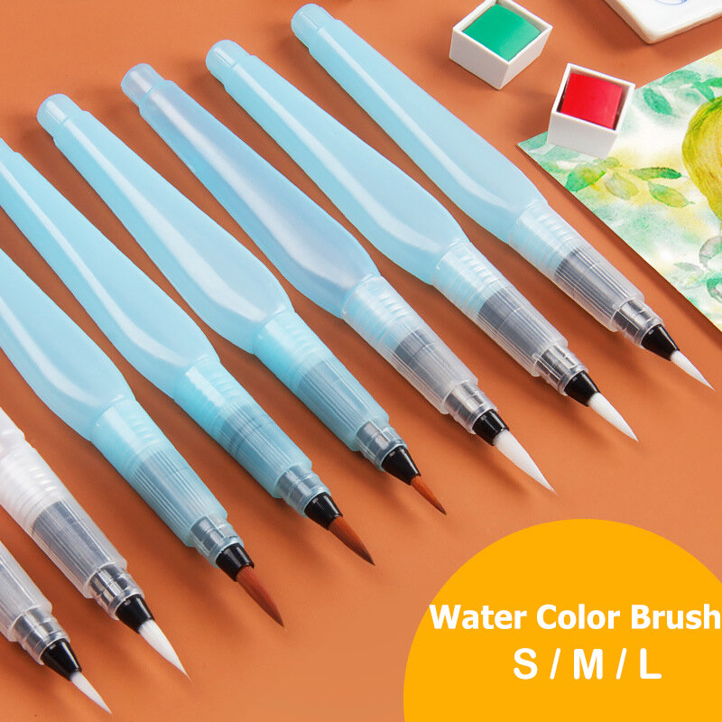 Dropshipping นักเรียนแบบพกพาสีแปรงสีแปรงดินสอนุ่มแปรงสีน้ำปากกาสำหรับเริ่มต้นภาพวาด