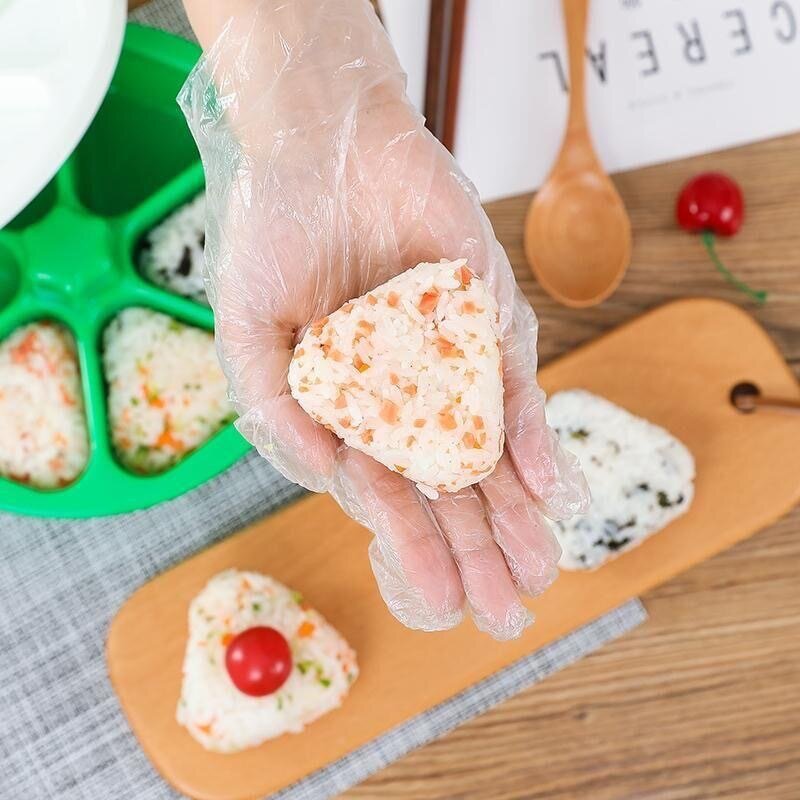 DIY ซูชิ Onigiri ข้าวลูกอาหารกดสามเหลี่ยมซูชิซูชิชุดญี่ปุ่นเครื่องมือห้องครัว Bento กล่องอุปกรณ์เสร...