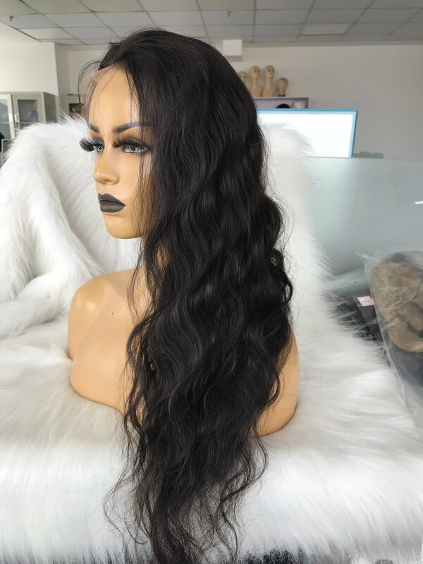 Transparent Lace Brazilian Lace Front Human Hair Wigs For Black Women PrePlucked Lace Frontal Wigs Body Wave Brazilian Remy Hair