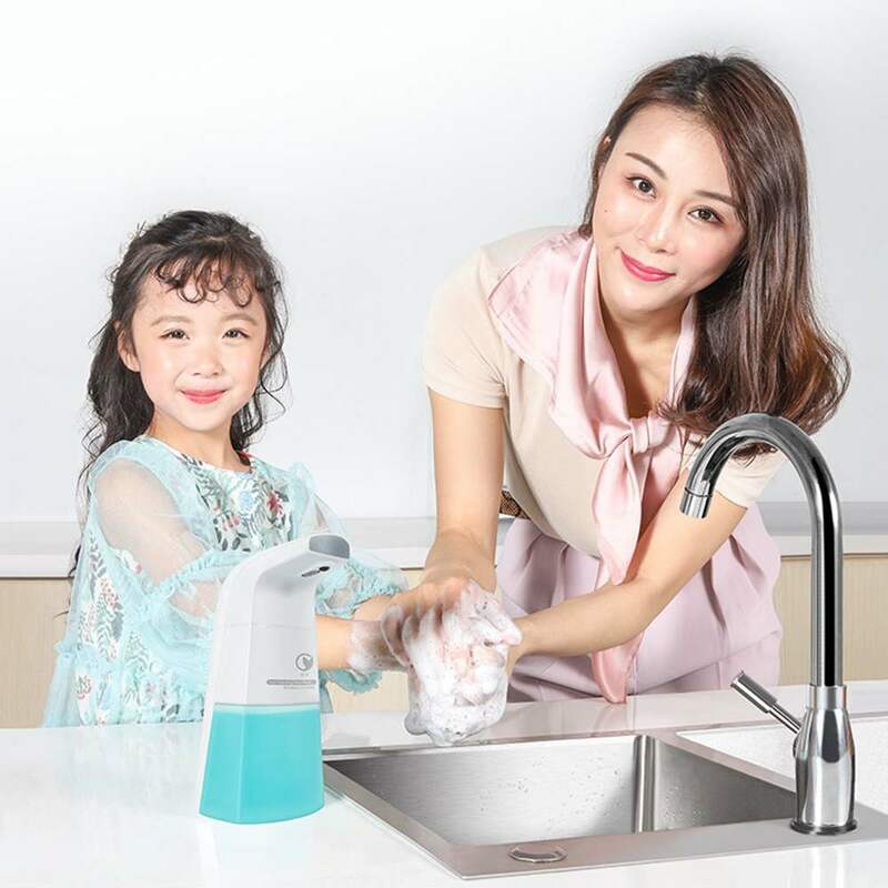 Automatyczne dozowniki mydła piany mydło do rąk inteligentna na podczerwień czujnik nie-skontaktuj się z przenośne narzędzie zestaw przyborów kosmetycznych