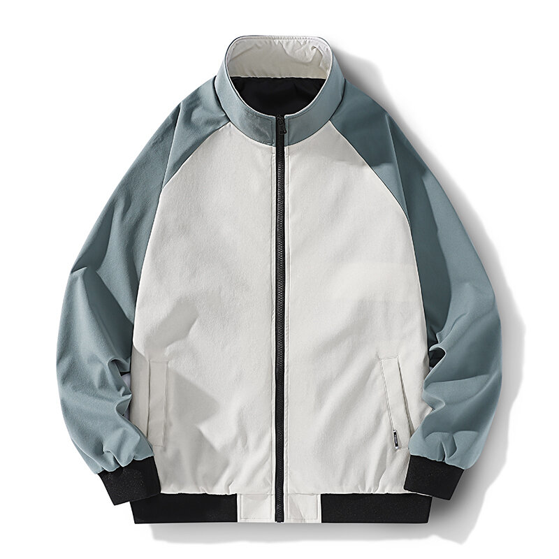 Veste Simple et décontractée pour homme, Streetwear, mode coréenne, avec fermeture éclair, en Polyester, pour le Sport, nouvelle collection printemps-automne 2021