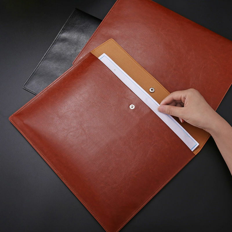 A4 Размеры Бизнес Pu кожаный мешок для документов высокое Класс сумка для хранения тендер законопроект мешок большой Ёмкость Портативный простой данные папка для документов