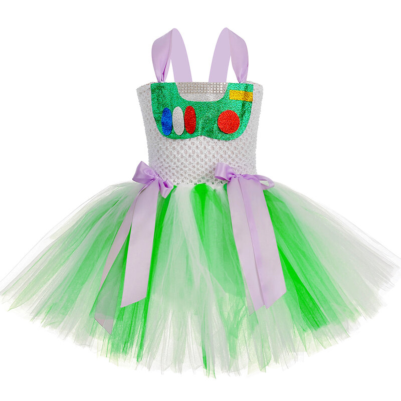 Toy Buzz Lightyear Costume Cosplay per ragazze Tutu Dress abiti estivi Halloween Baby Kids festa di compleanno abbigliamento regali