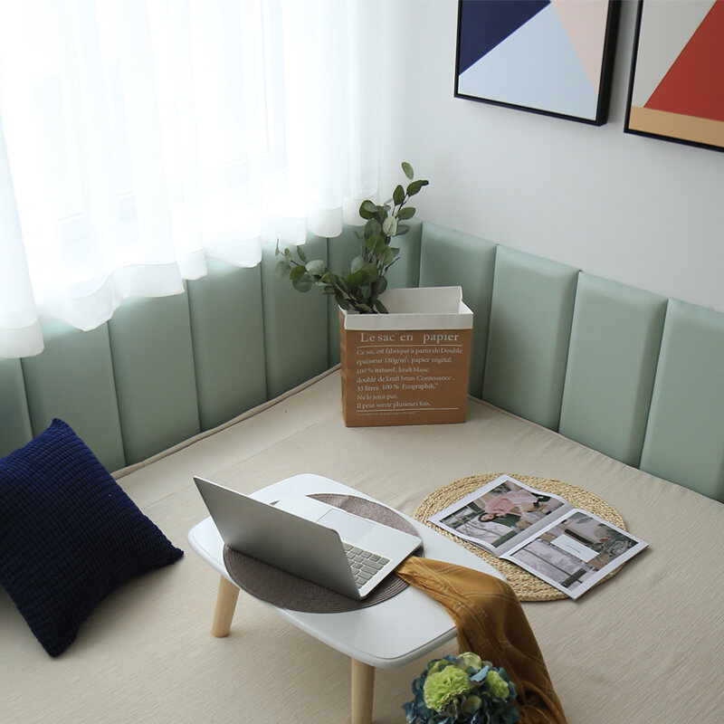 Tatami Head Board Bedroom Decor Backrest Living Room Decoration Children's Anti-collision Cush Seat Soft Bag Pad art