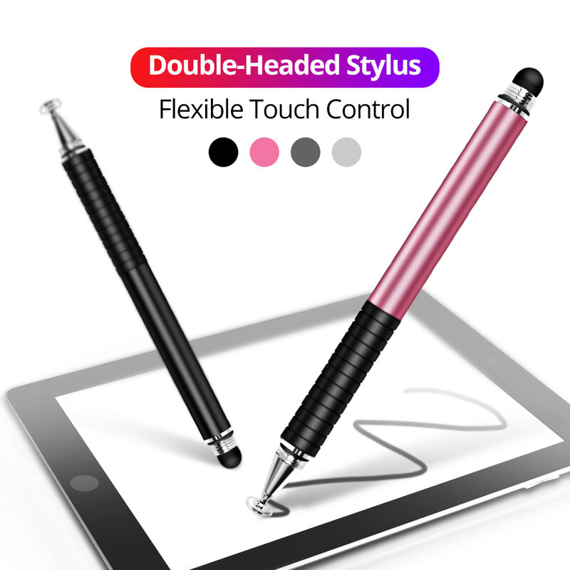 Universal 2 in 1 Stylus Pen for Apple iPad iPhone Drawing Capacitive Screen Pencil Caneta Touch Pen for Mobile Phone Accessories