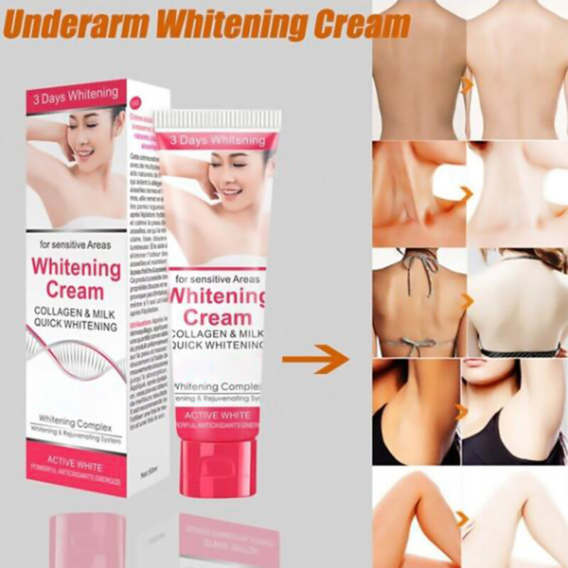 50Ml Onderarm Whitening Cream Oksel Verhelderende Huid Lichter Melanine Body Deodorant Skin Whitening Cream