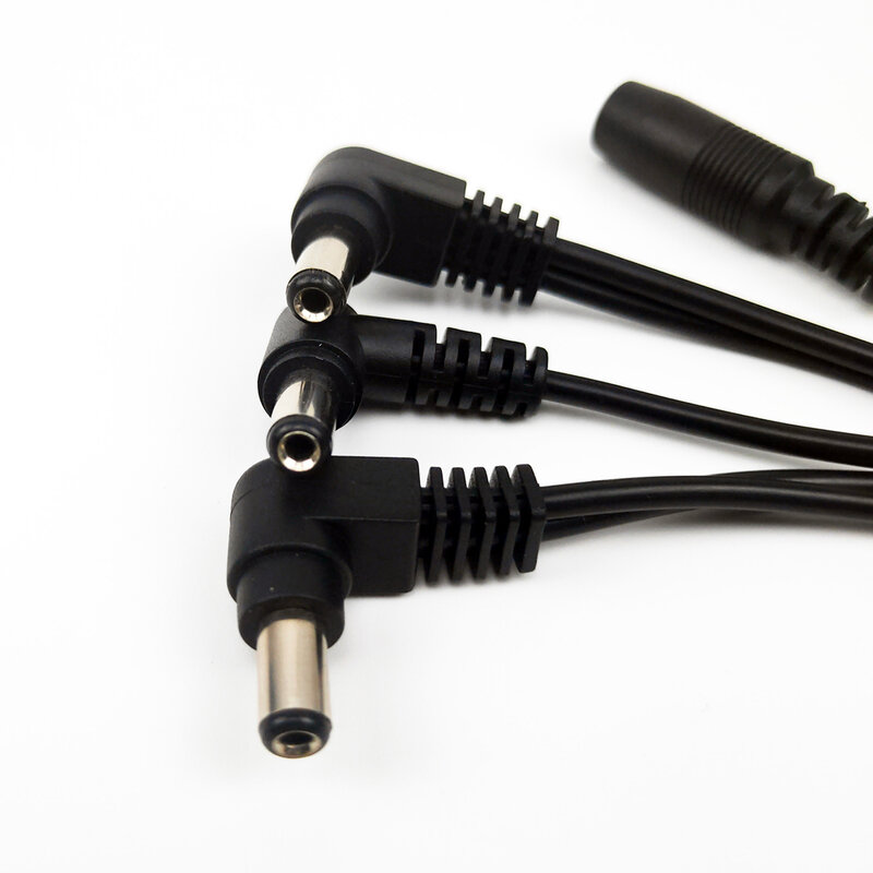 Cable Daisy Chain de 1 a 3, 5, 6 y 8 vías, accesorio de Pedal de efecto de guitarra, adaptador de 9V CC, Cable de alimentación
