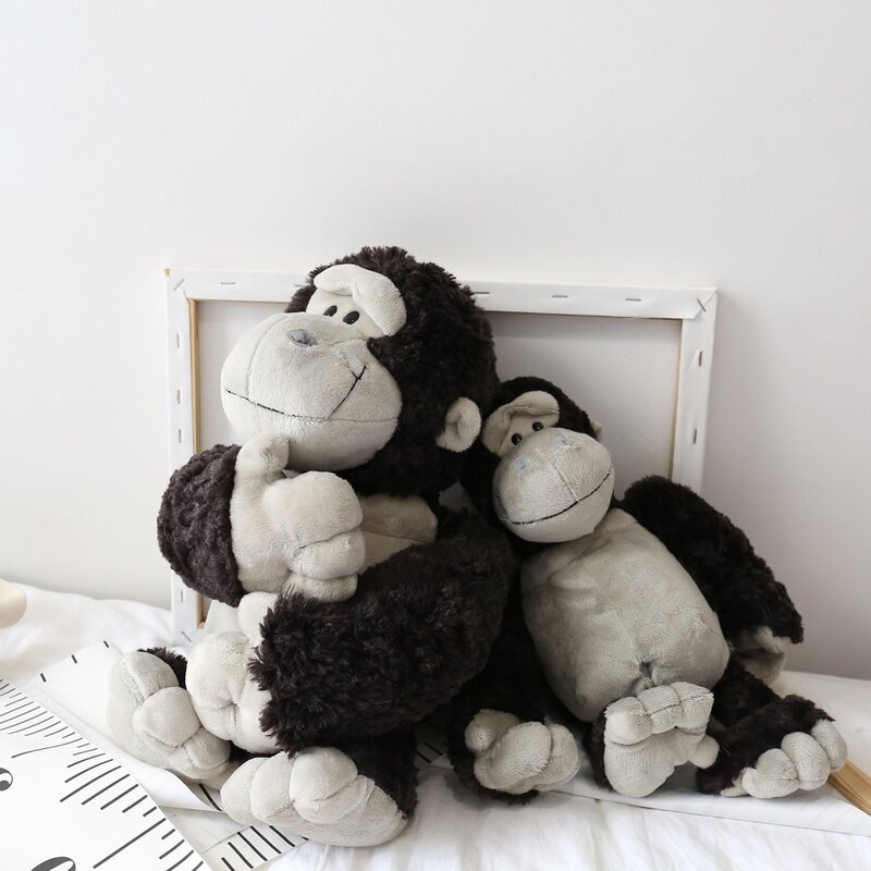 50cm Forest Animal Gorilla Plushies Toy Pillow Kawaii Stuffed Big Doll Children Accompany Flully Toy For Friends Kid Peluch Gift