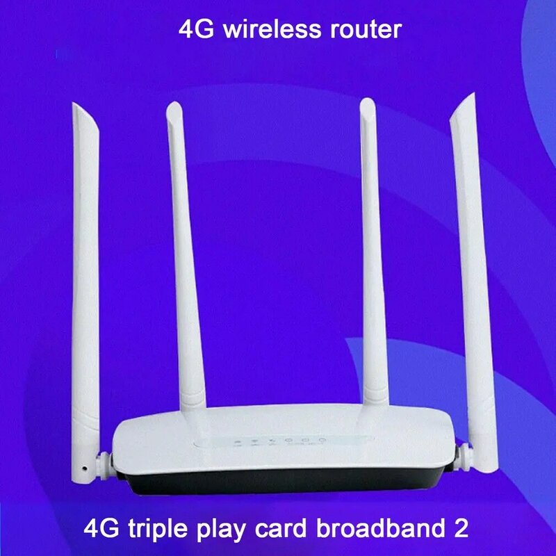 CPE-enrutador wifi 4G, punto de acceso de tarjeta SIM, 32 usuarios, módem inalámbrico RJ45 WAN LAN, punto de acceso ilimitado, Wifi móvil con 4 antenas