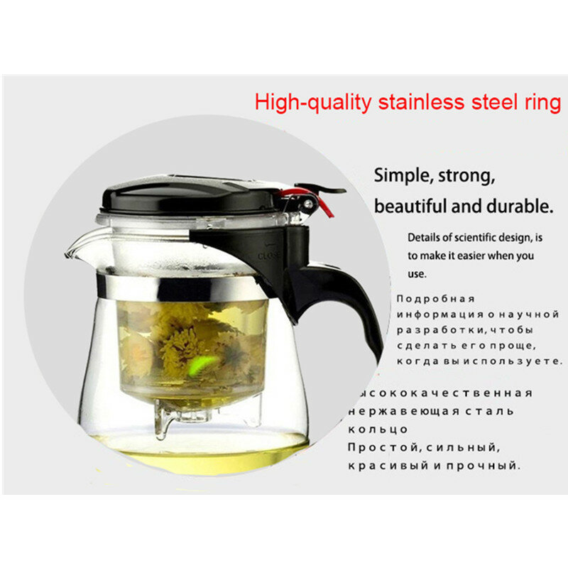 Tea Sets Heat Resistant Teapots Teapot Chinese Hung Fu Tea Set Puer Kettle Coffee Maker Convenient Office Tea Pot Tea Infuser