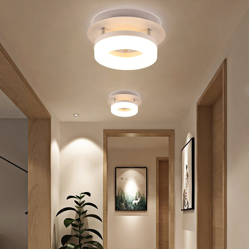 ArtSub-Plafonnier LED Encastré Carré Moderne, Éclairage Nik, Monté en Surface, Couloir, Porche, Lampe de délégations