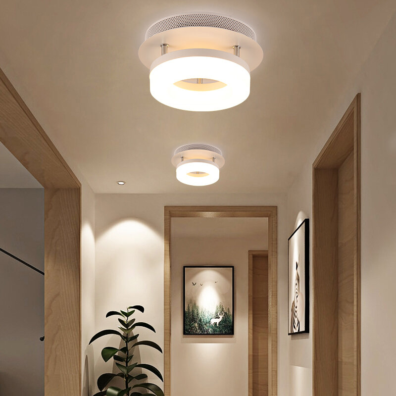 Artpad Modern Flush Mount Lampu Langit-langit Lorong Lampu Balkon Interior Pencahayaan Dipasang Di Permukaan Persegi Lampu Langit-langit LED