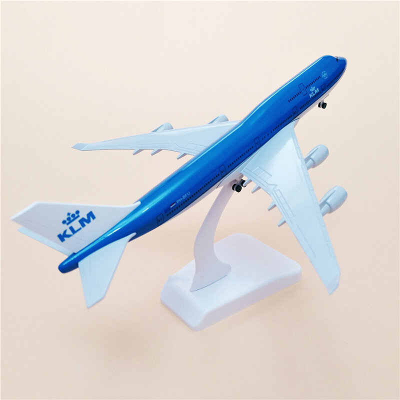 20 см самолеты KLM Boeing B747 Royal Dutch Airlines самолет сплав модель игрушки с шасси подарки для детей коллекционная