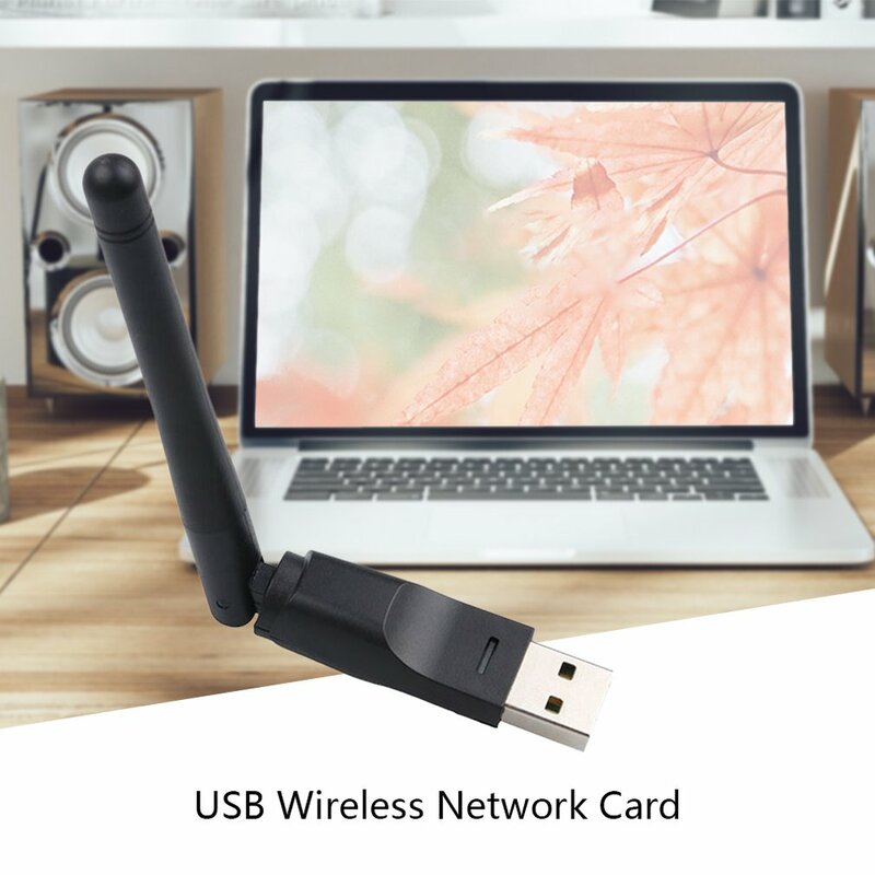 MTK7601 USB Wifi Antena Mtk7601 Jaringan Nirkabel Kartu USB 2.0 150 Mbps 802.11b/G/N Lan Adaptor dengan dapat Diputar Antena