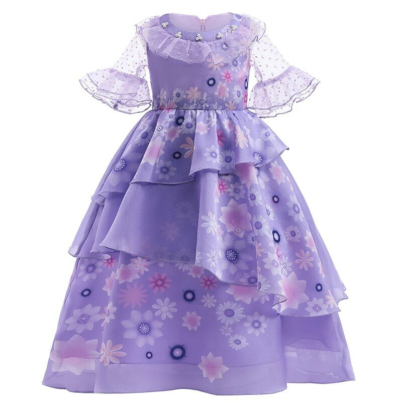 2022 Baby Girl Princess Dress Kids Girls Halloween Carnival Party Dress Up Birthday Costume abbigliamento per bambini abiti