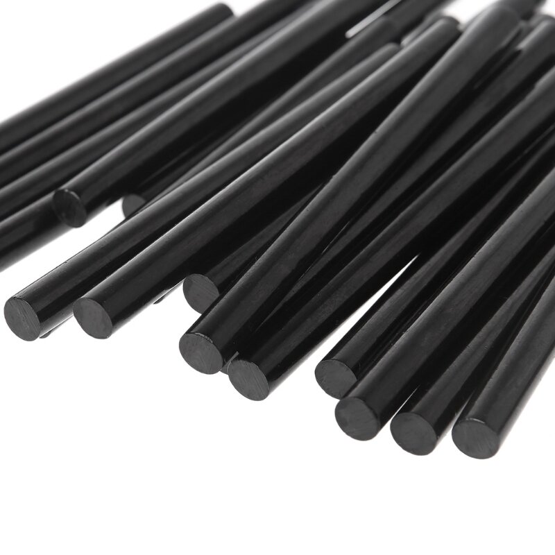 25pcs Hot Melt colla Stick nero adesivo alto per artigianato fai da te giocattoli strumenti di riparazione