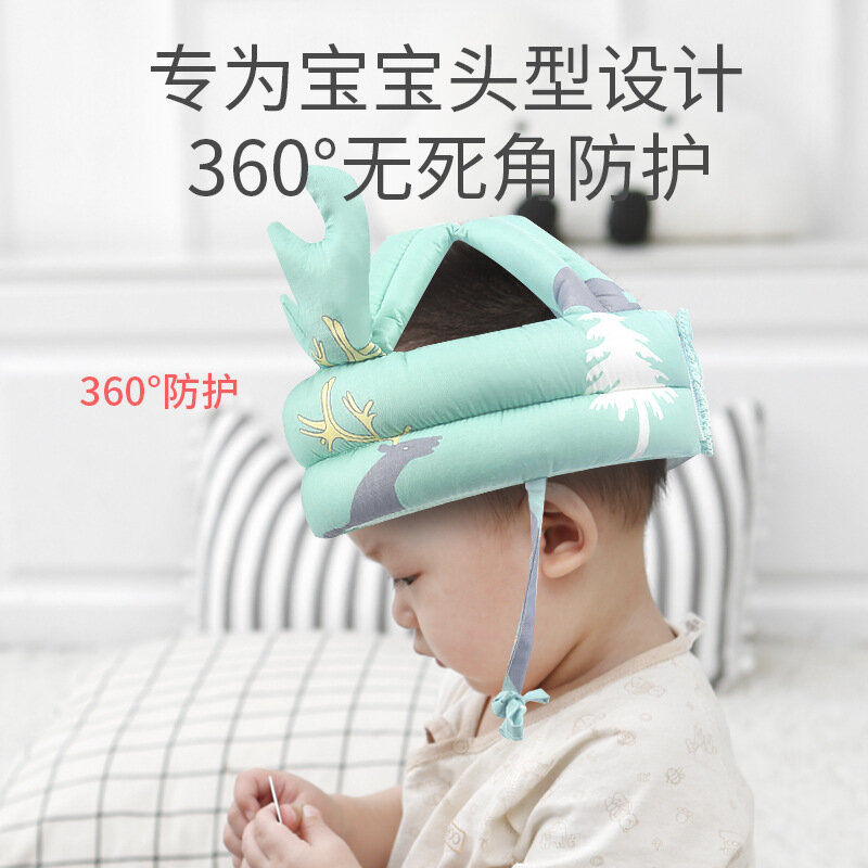 Baby Learning to Walk Head Protective hat Children's Toddler Head Cap  Falling Pillow Artifact Harnesses Leashes