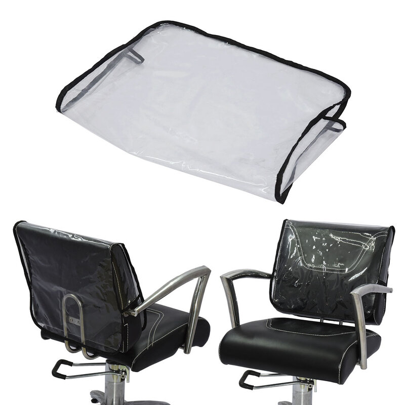 Profissional plástico transparente capas para cadeira de barbeiro, capas protetoras para salão de beleza, cabeleireiro, costas