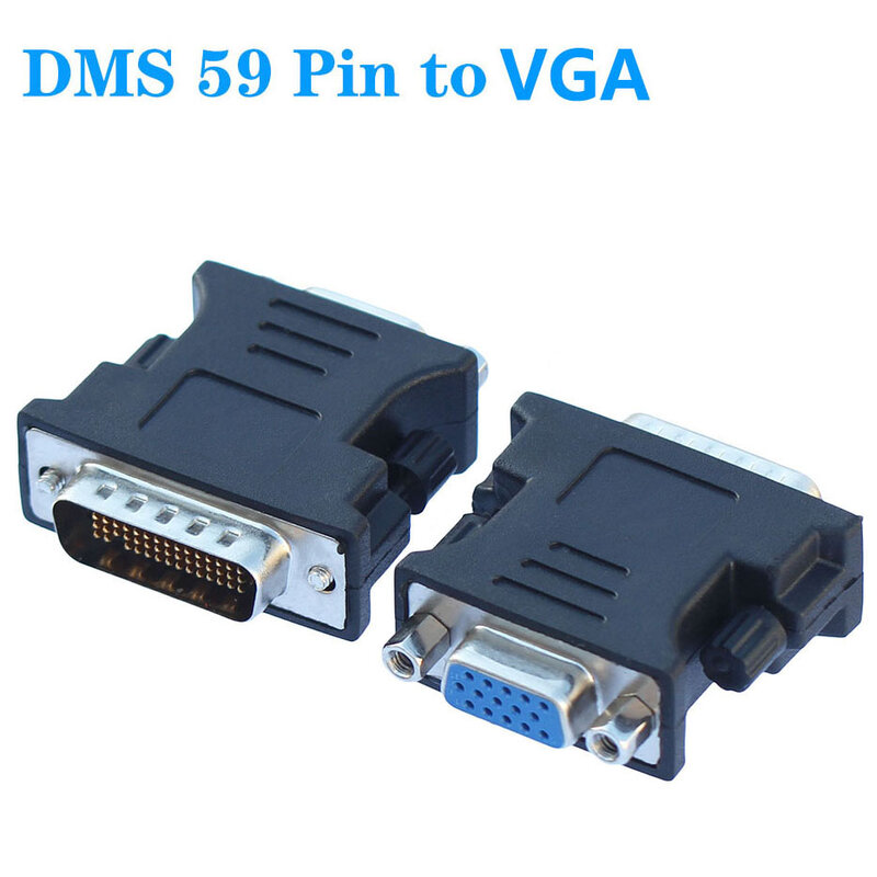 Adaptador de DMS-59 a VGA macho a hembra para tarjeta de vídeo, 59 Pines, 1 unidad