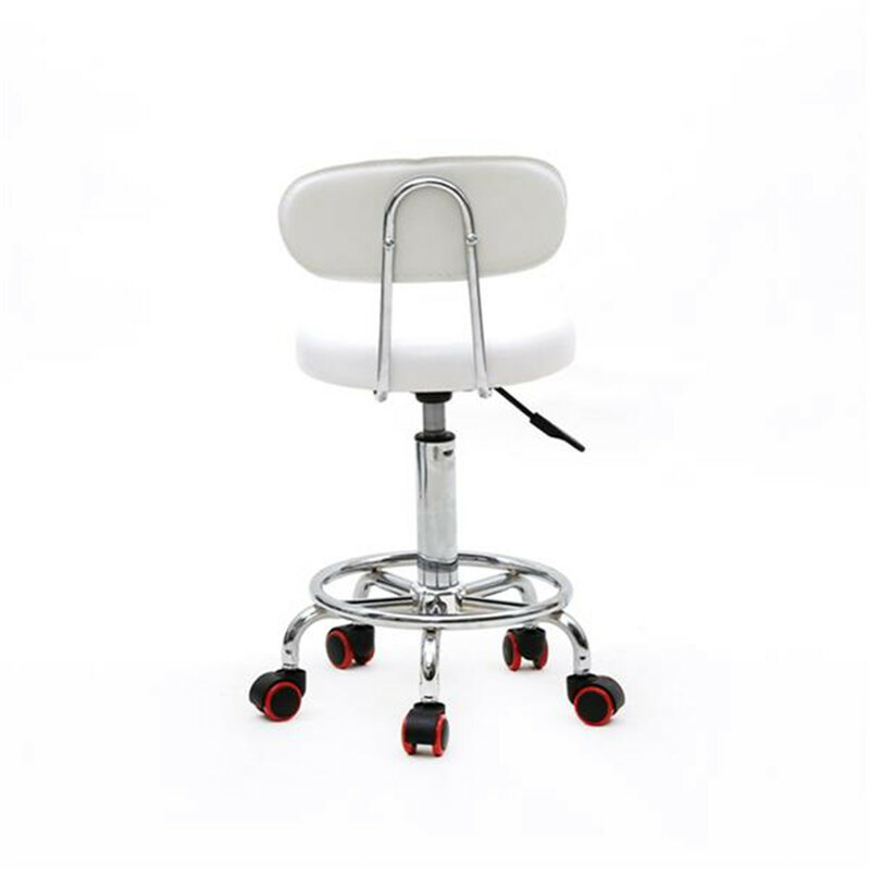 Кожаный стул с регулируемой высотой, барный стул, вращающийся стул для работы, вращающийся стул, вращающийся стул с задней частью