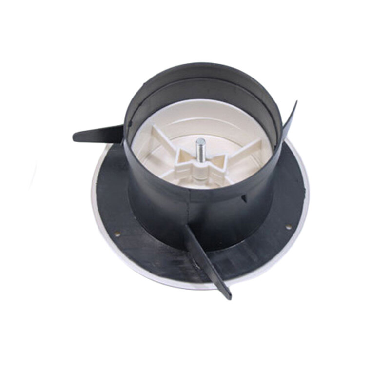 Grille de soupape flacon de ventilateur de capot accessible, diffuseur rond, couvercle de conduit de ventilation, outil de volume d'air en ABS réglable, 75mm, 100mm, 1 pièce