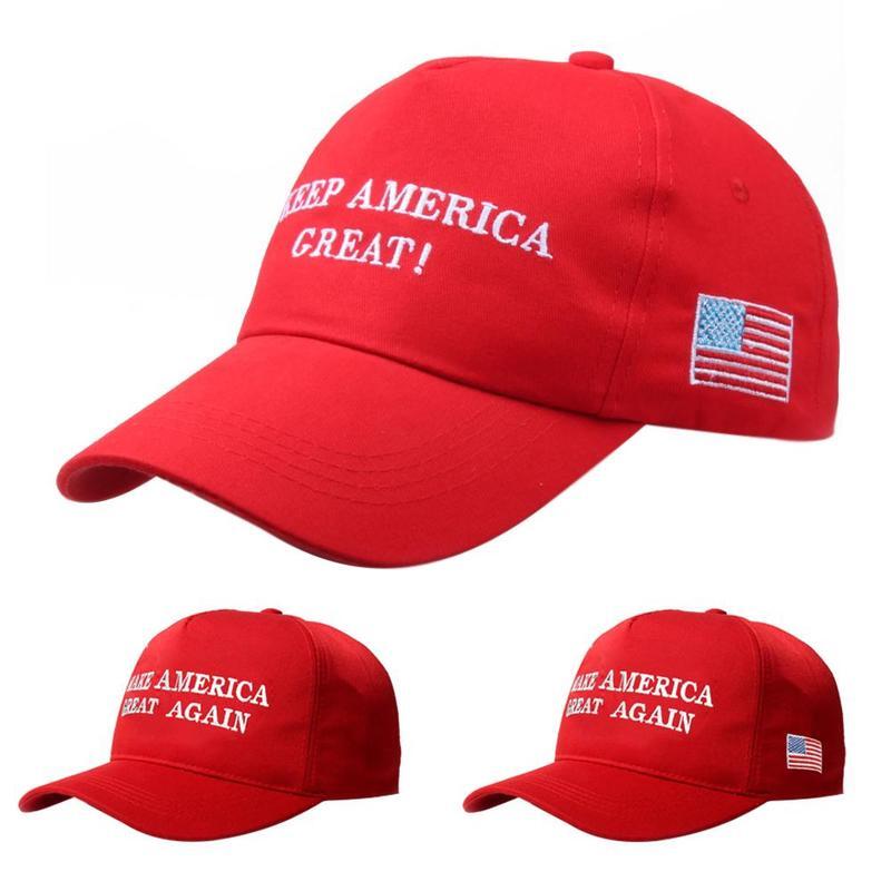 Make America Great Again Topi Merah Bisbol Olahraga Warna Trump Adjust Bisbol Patriot Jaring Baru A6S6