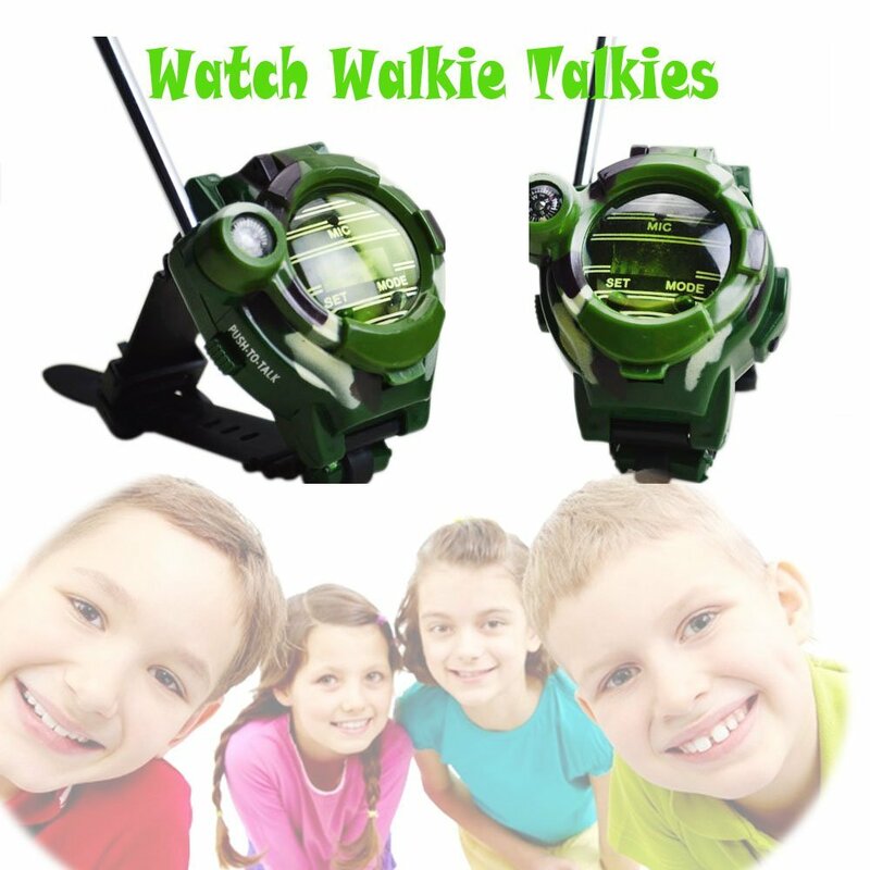 เด็ก Walkie Talkies Mutifunctional นาฬิกาข้อมือ Walky-Talky 3 + ไมล์วิทยุ Interphone ของเล่นของขวัญ