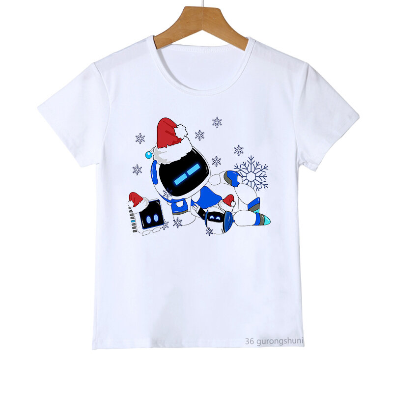 Divertenti ragazzi T-Shirt Astros Playroom Cartoon Print maglietta per bambini estate Casual ragazzi vestiti maglietta per bambini magliette a maniche corte