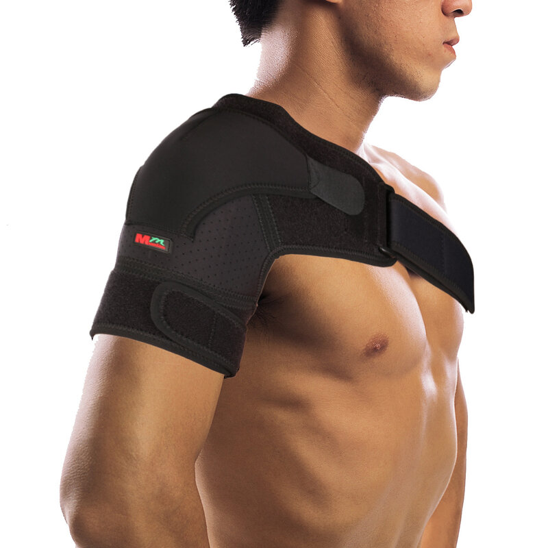 Protection d'épaule respirante à pression réglable à quatre voies, disponible dans un Pack noir, G02