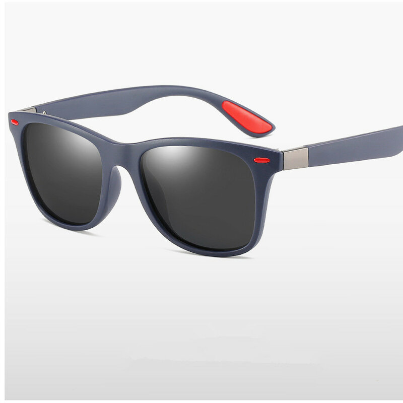 Zxwlyxgx-男性と女性のためのクラシックな偏光サングラス,ブランドデザイン,運転用スクエアフレーム,UV400サングラス
