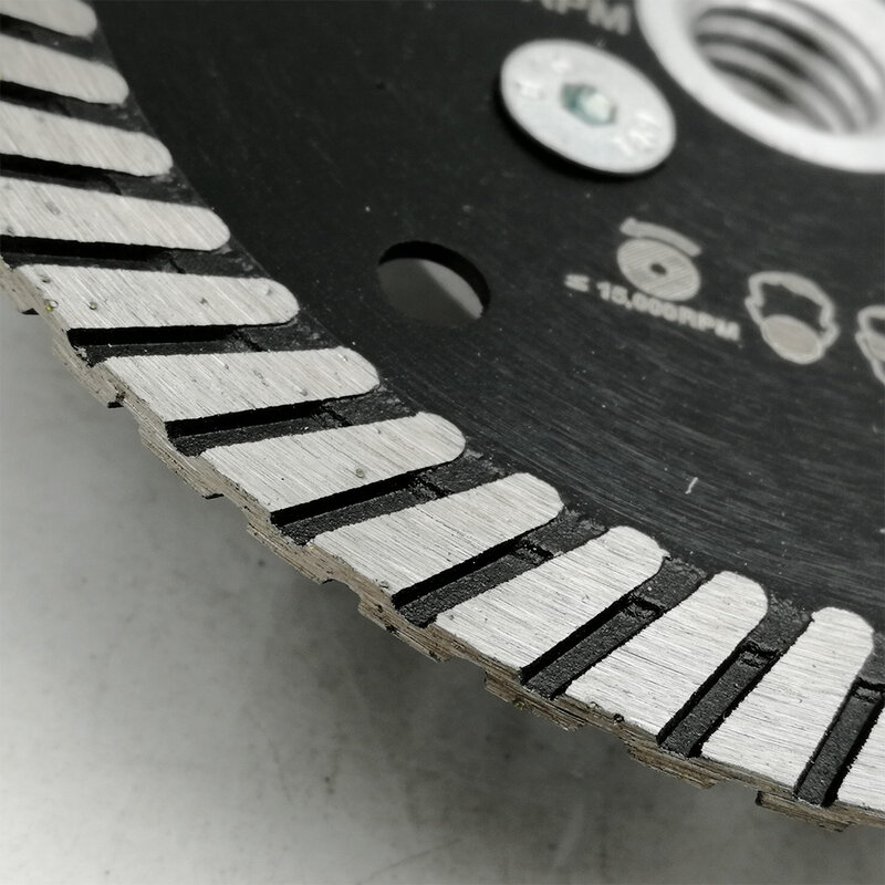 SHDIATOOL-disco de corte de hoja Turbo estrecha prensada en caliente para mampostería, granito, mármol y hormigón, diámetro de brida M14 de 105mm/4 pulgadas, diamante