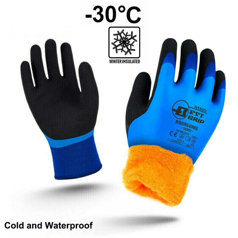 -30 gradi guanti da lavoro da pesca conservazione termica a freddo a prova di freddo antigelo abbigliamento Unisex antivento a bassa temperatura Sport all'aria aperta